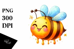 Funny Cute Bee Smiling with the Tongue Out Product Image 1