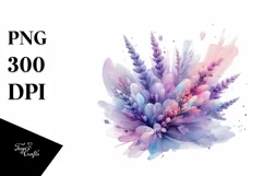 Vibrant Wooden Lavender Stained PNG Product Image 3