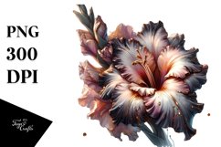Shiny Gladiolus Watercolor Sticker Clipart Product Image 1