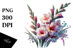 Gladiolus with Metallic PNG Product Image 1