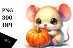 Baby Mouse in Vibrant Drawing | Sublimation | Clipart Product Image 1