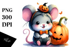 Baby Mouse Halloween Sublimation Clipart Product Image 1
