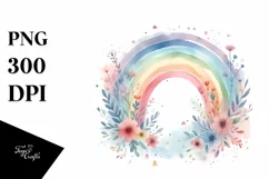 Colorful Simple Watercolor Pastel Ranbow | Sublimation Product Image 3