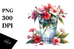 Impatiens Filled | Sublimation | Clipart Product Image 1