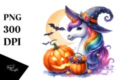 Unicorn Halloween Sublimation Clipart Product Image 3