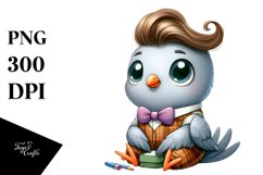 Dressed Dove Excited Clipart Product Image 3