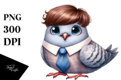 Dressed Dove Excited Clipart Product Image 1