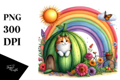 Colorful Flowers,Seated Character | Sublimation | Clipart Product Image 1