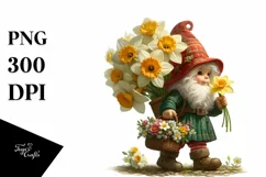 Detailed Digital Painting of a Small Gnome Caring a Large Product Image 3