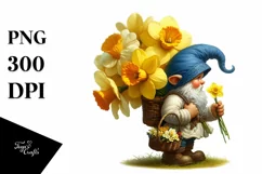 Detailed Digital Painting of a Small Gnome Caring a Large Product Image 3