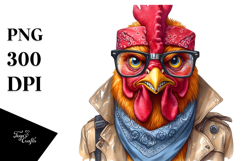 Chicken Bandana Contempt | Sublimation | Clipart Product Image 1
