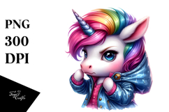 Posing Unicorn PNG Product Image 1