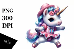 Colorful Baby Unicorn Jive Dancer PNG Product Image 3