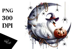 Swan In Halloween Costume PNG Product Image 1