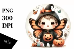 Cute Baby Butterfly Halloween PNG Product Image 3