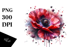 Abstract Shiny Poppy | Splash | Shiny Material Product Image 1