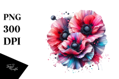 Abstract Shiny Poppy | Splash | Shiny Material Product Image 1