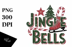 Retro Jingle Bells Clipart PNG Product Image 5