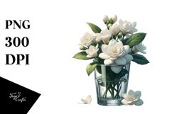 Gardenia Sublimation Clipart Product Image 1