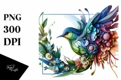 Abstract Vibrant Bird Made of , PNG Product Image 3