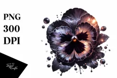 Detailed Shiny Pansy in Marble Splash Product Image 1