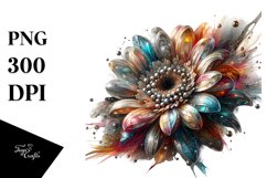 Shiny Gerbera Metalic Watercolor Product Image 1