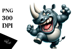 Silly Rhino, Transparent PNG Product Image 1