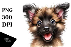 Happy Cartoon Malinois, Transparent PNG Product Image 1