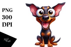 Crazy Doberman Pinscher Clipart Product Image 3