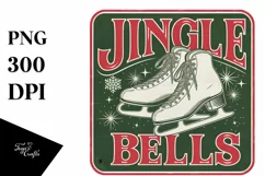 Retro Jingle Bells Clipart PNG Product Image 1