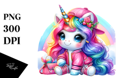 Unicorn Dressed in Style, Transparent PNG Product Image 1