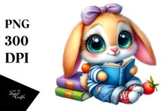 Baby Rabbit with Spring Clothes, Vibrant PNG Product Image 1