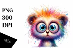 Colorful Baby Bear with Crazy Eyes Product Image 3