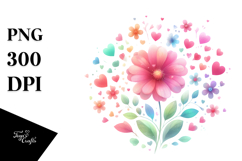 Pastel Watercolor Digital Painting with Simple Watercolor Product Image 1