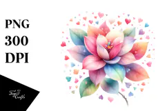 Pastel Watercolor Digital Painting with Simple Watercolor Product Image 1