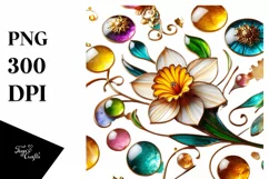 Watercolor Luxury Flower Splash Clipart Product Image 3