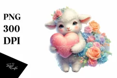 Baby Monkey made of Flowers PNG Product Image 1