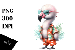 Cute Baby Flamingo, Transparent PNG Product Image 1