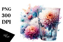 Vibrant Filled with Large Chrysanthemum Clipart Product Image 3