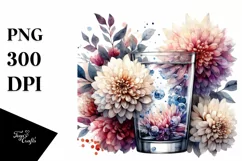 Vibrant Filled with Large Chrysanthemum Clipart Product Image 1