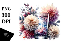 Vibrant Filled with Large Chrysanthemum Clipart Product Image 1