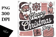 Happy Christmas Day Christmas File PNG Sublimation File Product Image 1