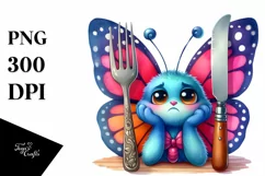 Funny Cute Butterfly Bored Holding Product Image 1