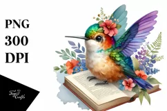 Vibrant Baby Hummingbird | Clipart Product Image 3