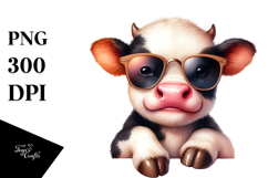 sunglasses Baby Cow PNG Product Image 1