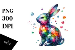 Colorful Bunny Made of PNG Product Image 1
