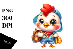 Goofy Baby Rooster Summer PNG Product Image 1