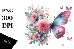 Monkey made of Flowers,Transparent PNG Product Image 1