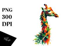 Watercolor Giraffe Abstract, 20 oz Tumbler Product Image 1