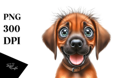 Happy Rhodesian Ridgeback, Transparent PNG Product Image 1
